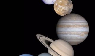 太阳系中的九大行星